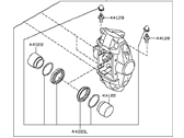 Infiniti 44001-EG51C A CALIPER RH 99