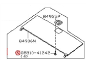 Infiniti 84908-ZV60D BOARD ASSY-LUGGAGE FLOOR,CENTER