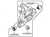 Infiniti 43018-1AA0A HOUSING-REAR AXLE,RH