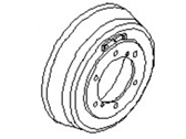Infiniti 43206-VE860 DRUM-BRAKE,RR_