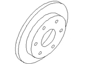 Infiniti 43206-9FF0A ROTOR-DISC BRAKE,REAR AXLE
