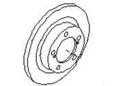 Infiniti 43206-2Y502 ROTOR-DISC BRAKE,REAR