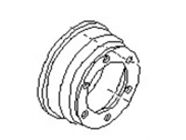 Infiniti 43206-37G10 DRUM-BRAKE,RR_