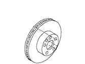 Infiniti 43206-CK000 ROTOR-DISC BRAKE,REAR