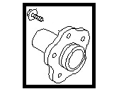 Infiniti 43202-40P01 HUB ASSY-REAR