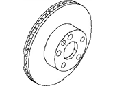 Infiniti 43206-8H305 ROTOR-DISC BRAKE,REAR