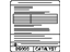 Infiniti 14805-6KA2A Label-Emission Control Information